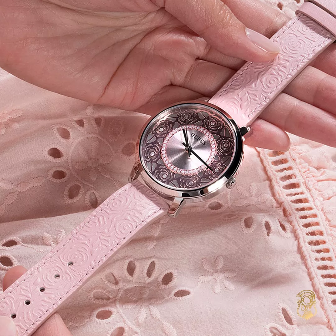 Guess Flora Pink Tone Watch 40mm