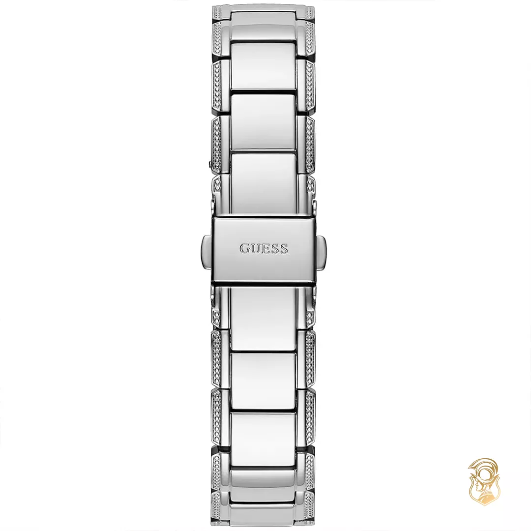 Guess Flora Silver Tone Watch 36mm