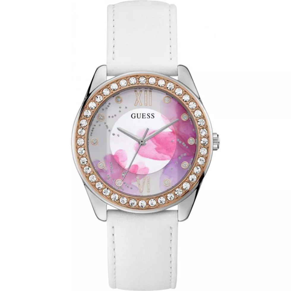 Guess Floral And White Watch 40mm