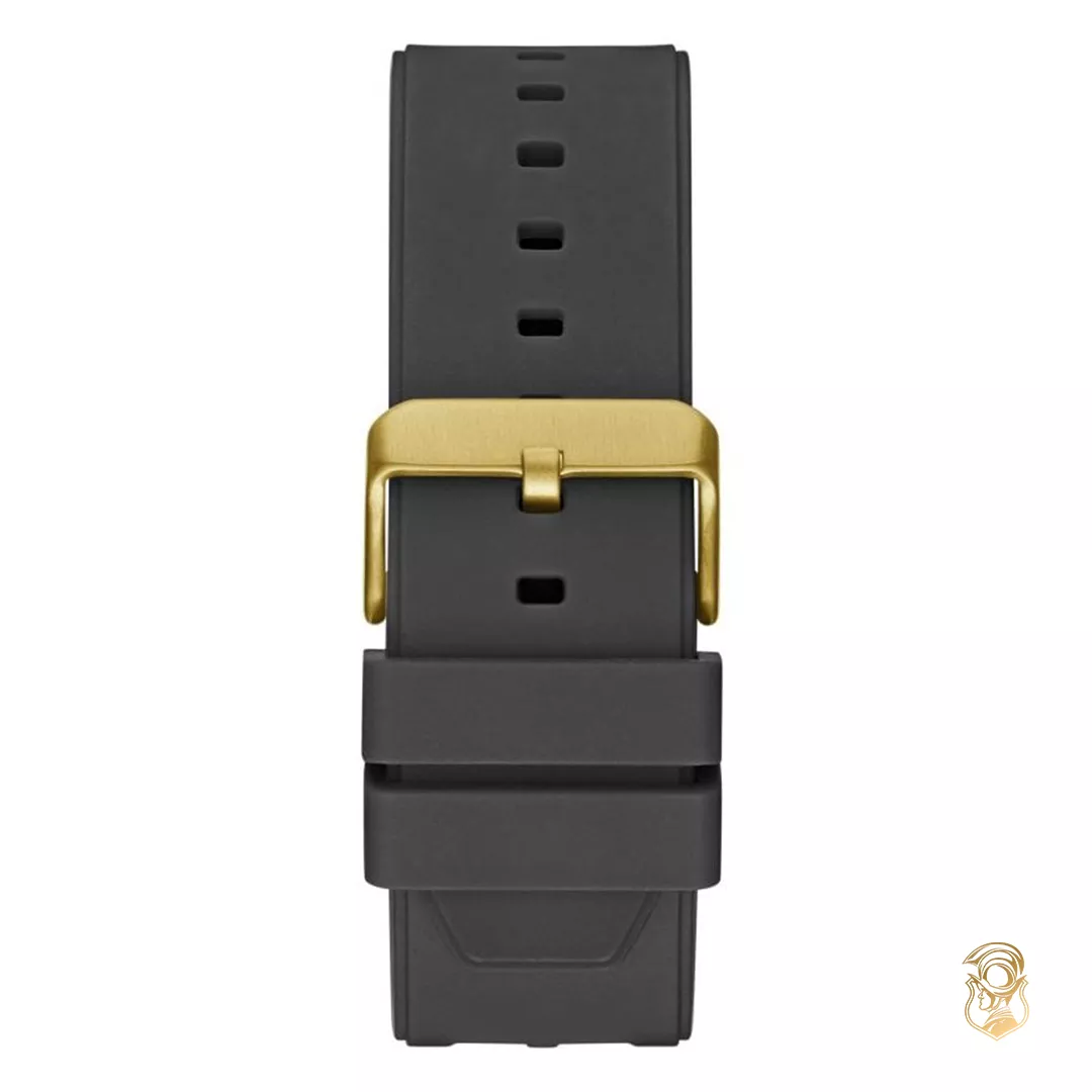 Guess Fusion Black Silicone Watch 48mm