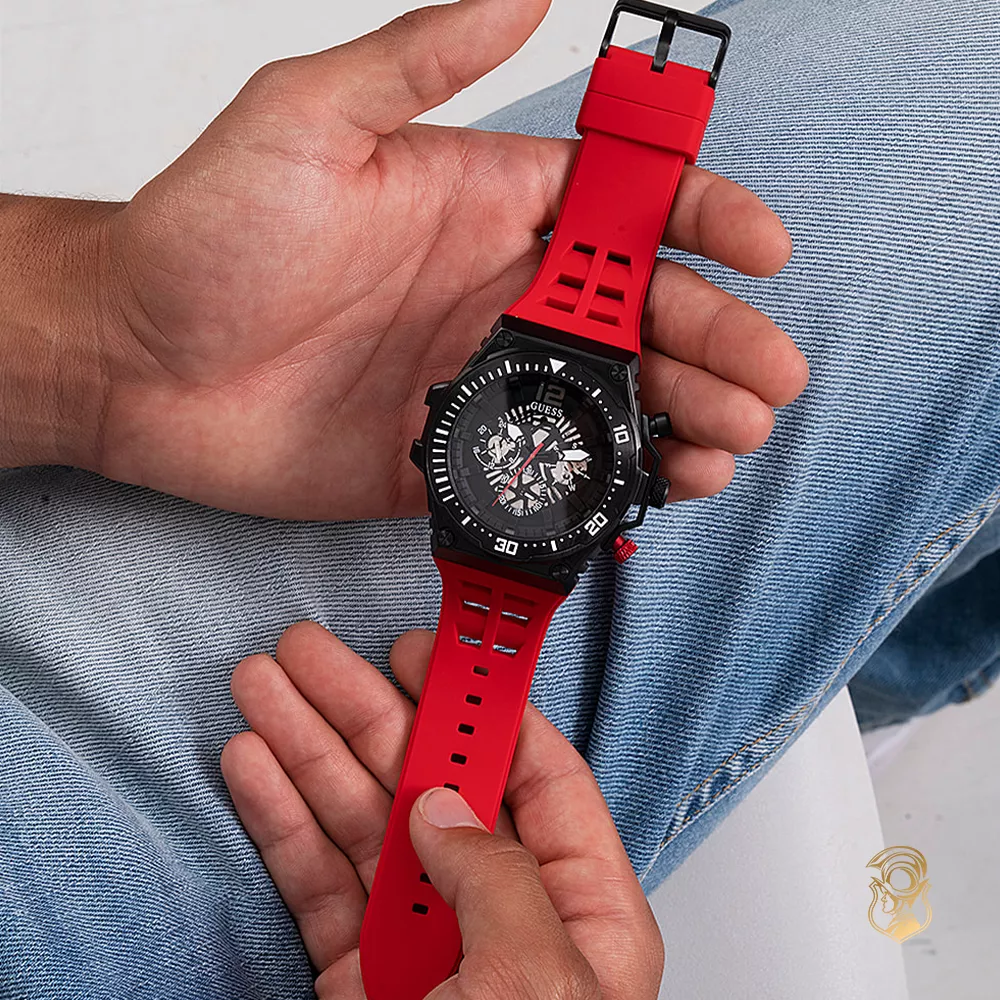 Guess Fusion Red Tone Watch 48mm