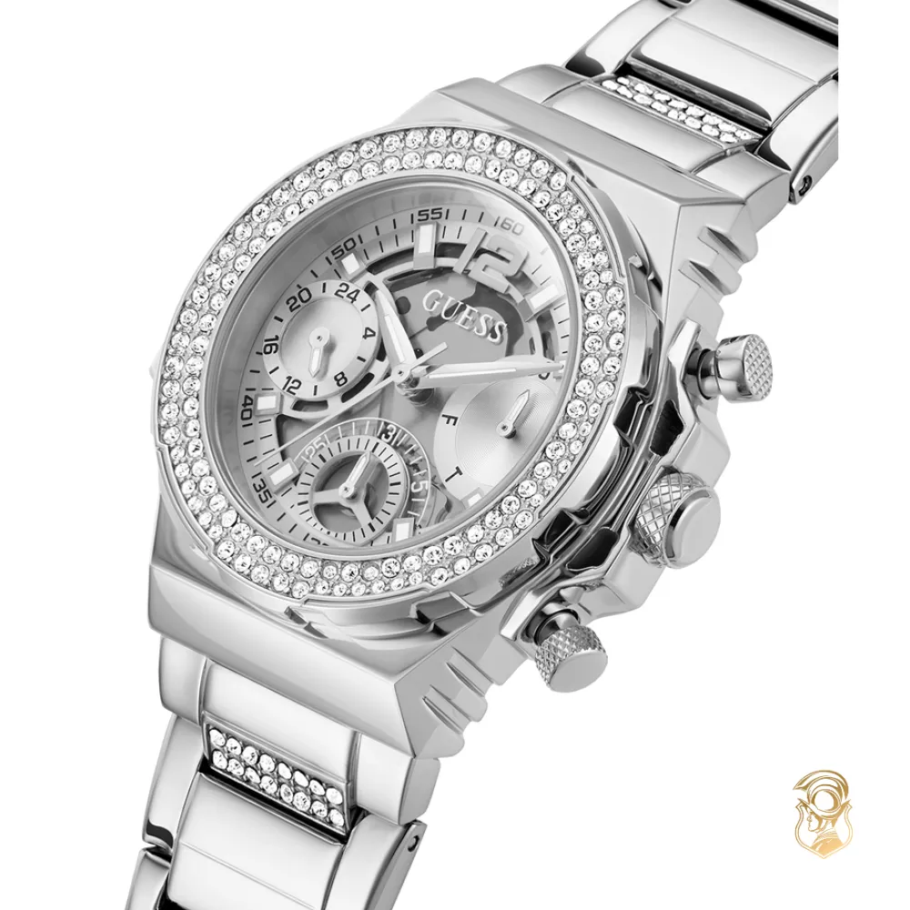 Guess Fusion Silver Tone Watch 36mm