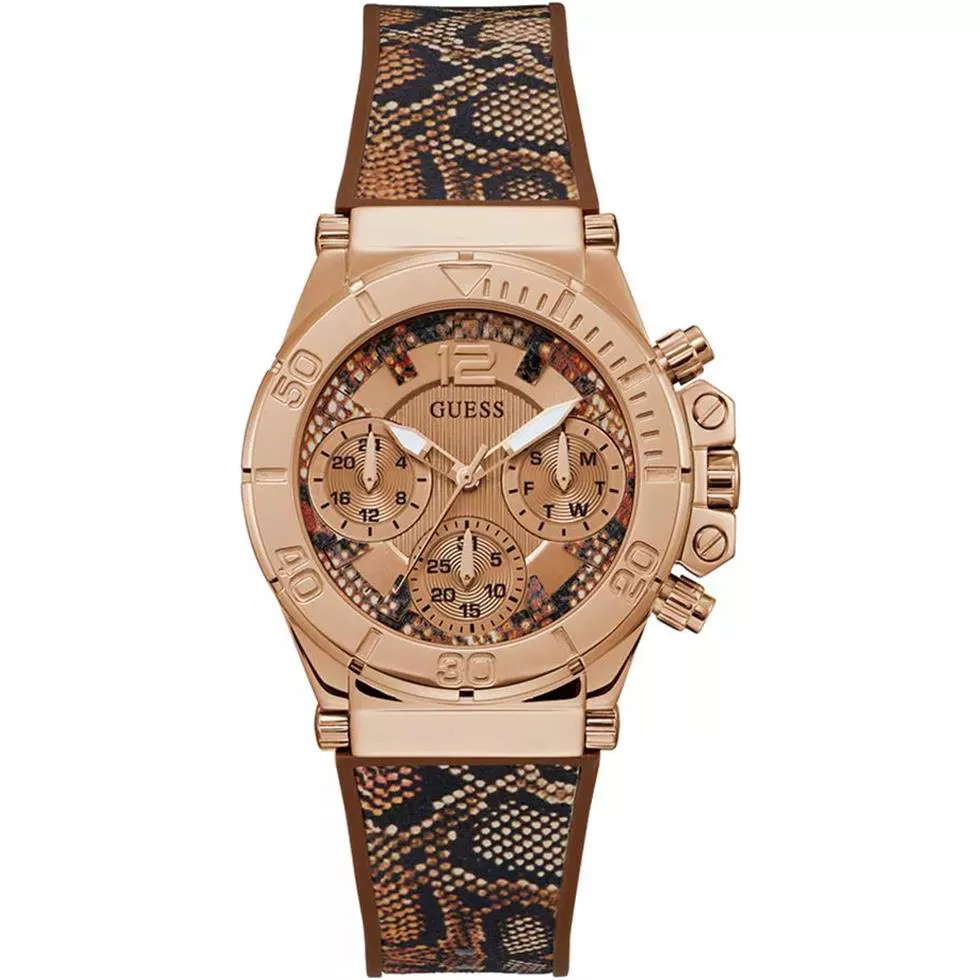 Guess G Cube Brown Tone Watch 38mm