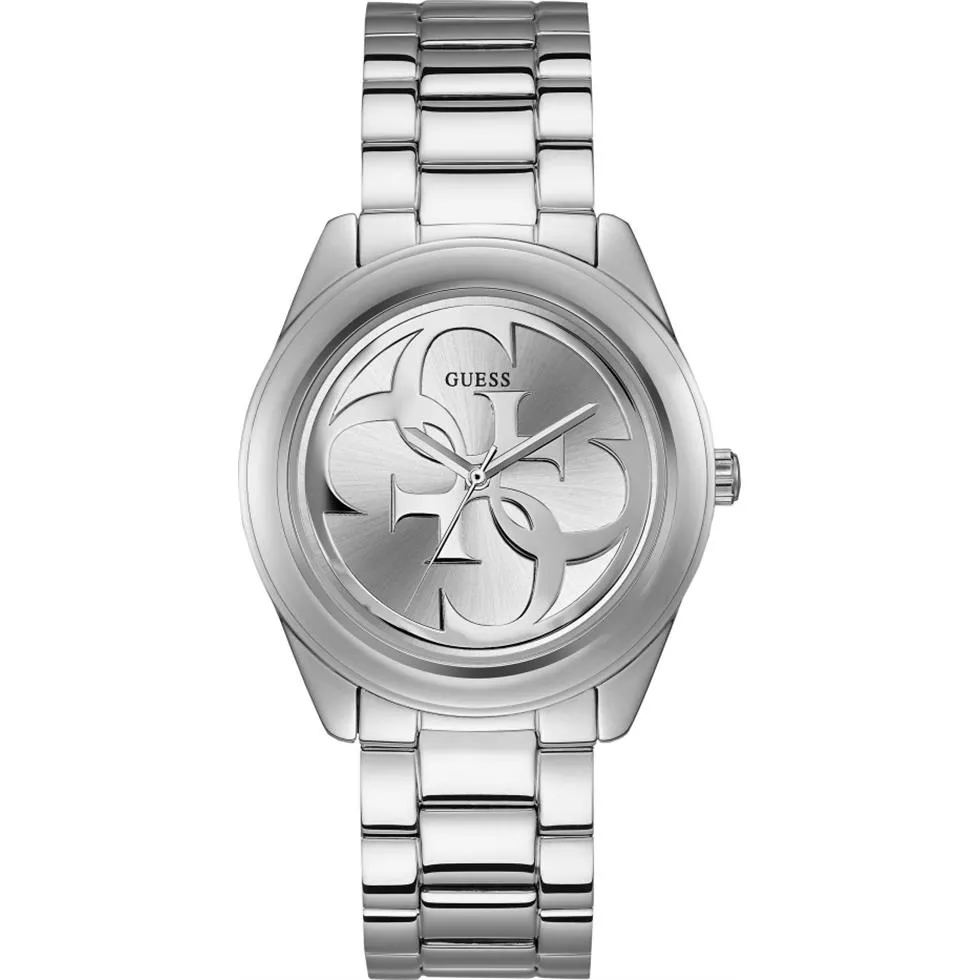 Guess G-Twist Silver Dial Ladies Watch 40mm