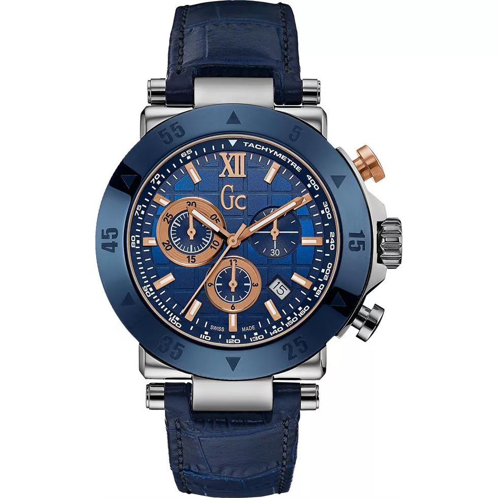 Guess Gc-1 Sport Leather Watch 44mm