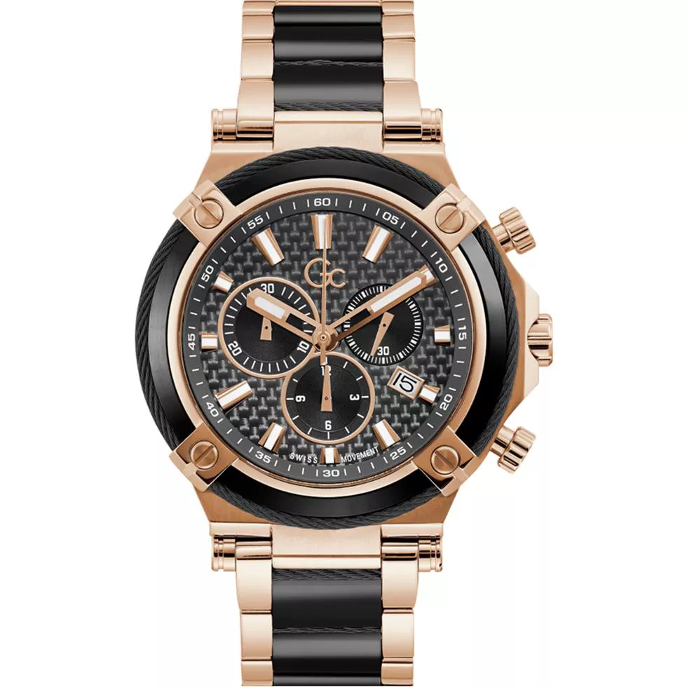 Guess Gc CableSport Chrono Ceramic Watch 45mm