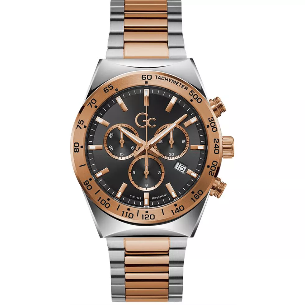 Guess Gc Clubhouse Chrono Metal Watch 41mm