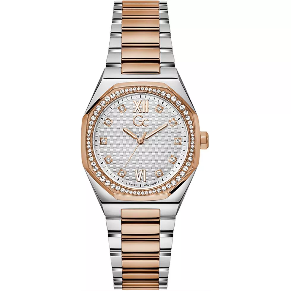 Guess Gc Coussin Sleek Lady Mid Size Metal 34mm