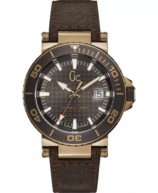 Guess Gc Divercode Leather Watch 44mm