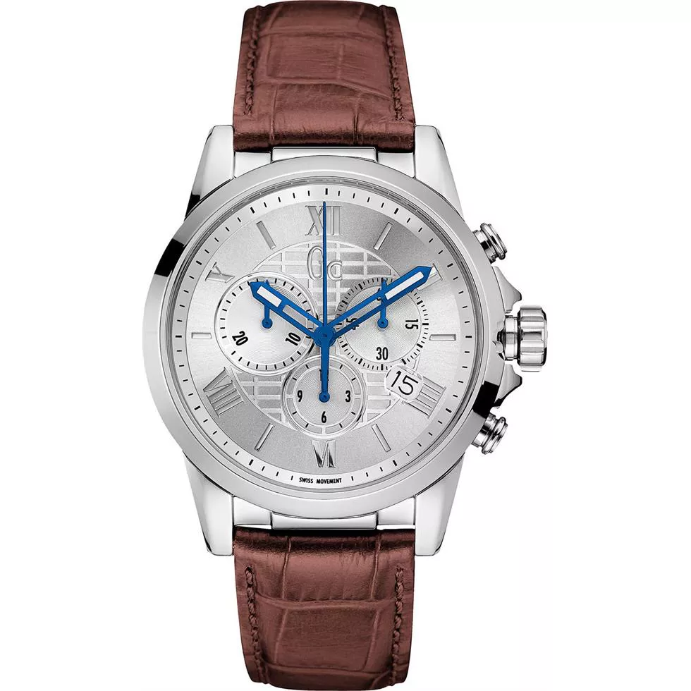 Guess Gc Esquire Leather Watch 42mm