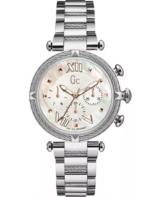 Guess GC Gc Silver Cable Timepiece 38mm