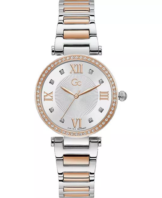 Guess Gc Ladycrystal Mid Size Metal 34mm