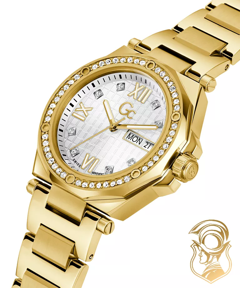 Guess Gc Legacy Lady Mid Size Metal Watch 34mm