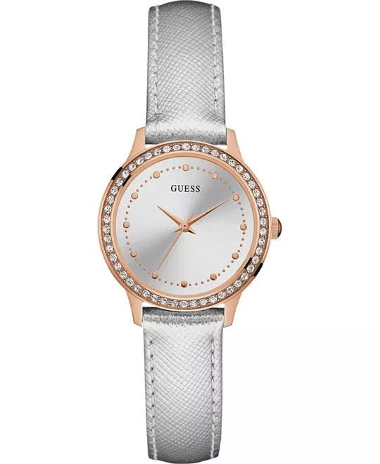GUESS  Glam Silver and Rose Gold-Tone Watch 30mm