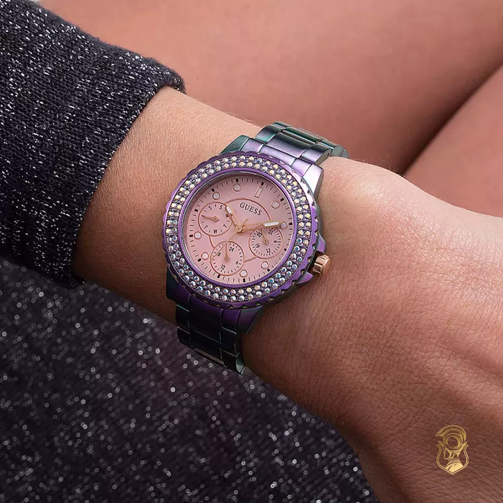 Guess Glitter Iridescent Tone Watch 36mm