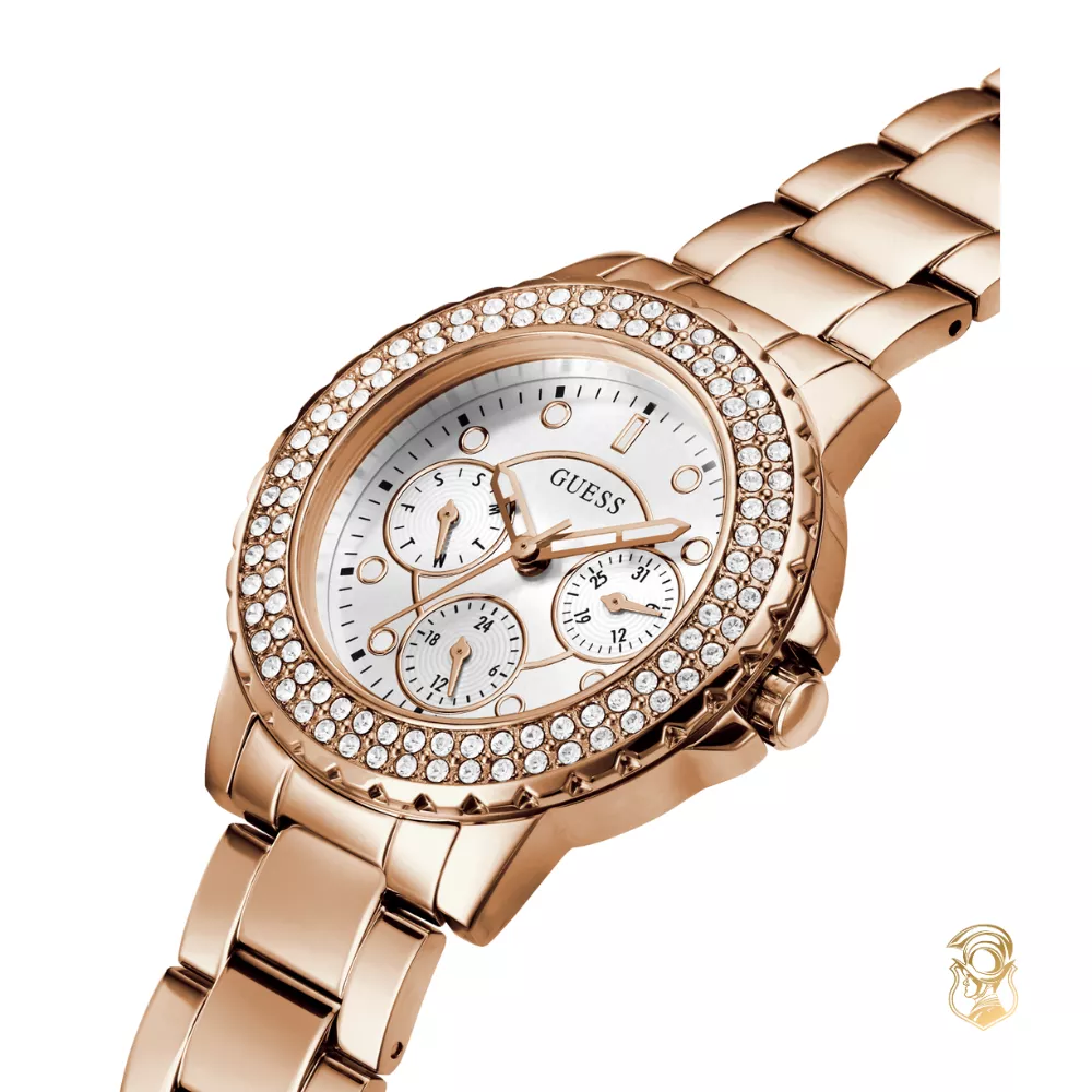 Guess Glitter Rose Gold Watch 36mm