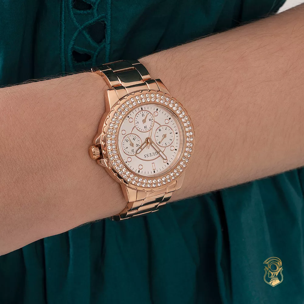 Guess Glitter Rose Gold Watch 36mm