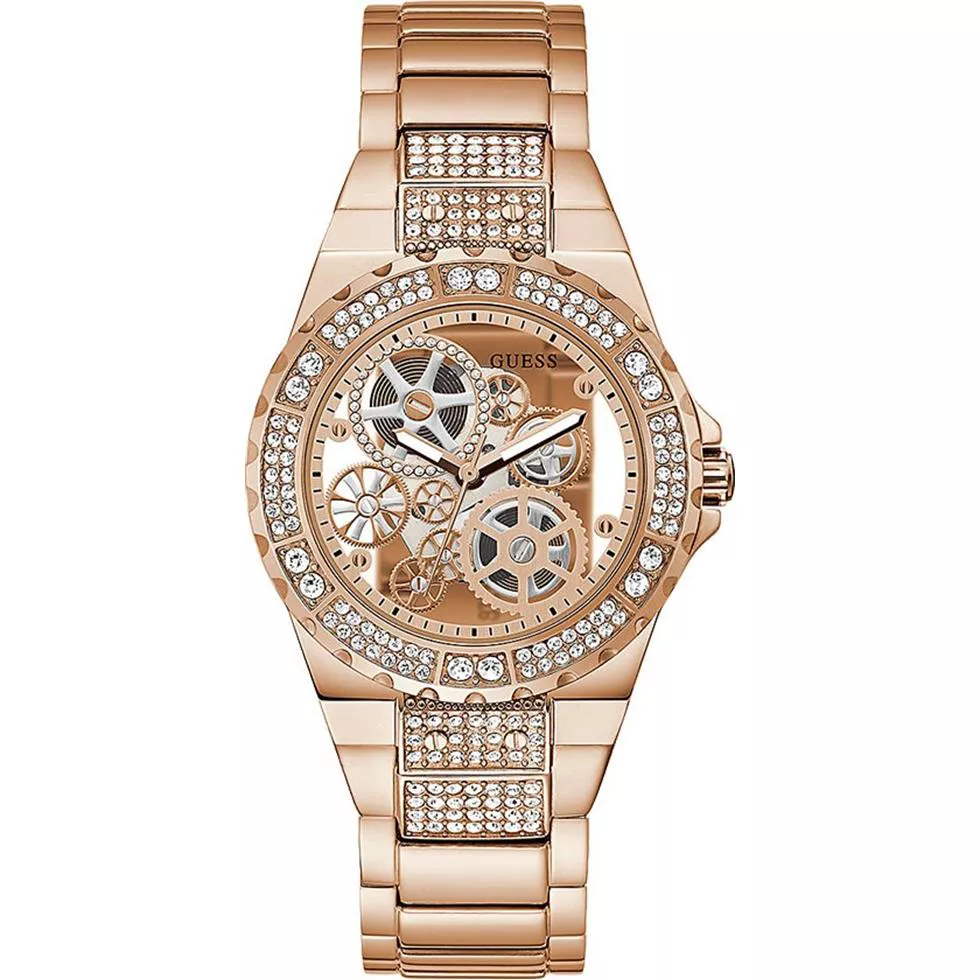 Guess Glitz Dial with Rose Gold-Tone Watch 39mm