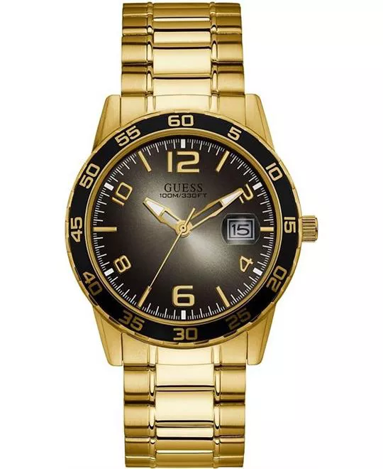 Guess Gold-Tone Analog Watch 42mm