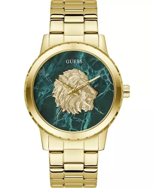 Guess Gold Tone Analog Watch 44mm