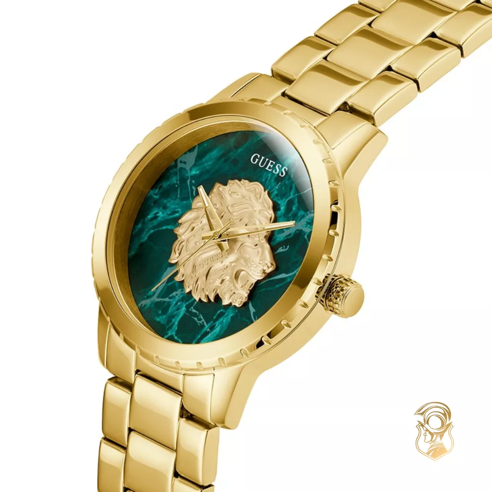 Guess Gold Tone Analog Watch 44mm