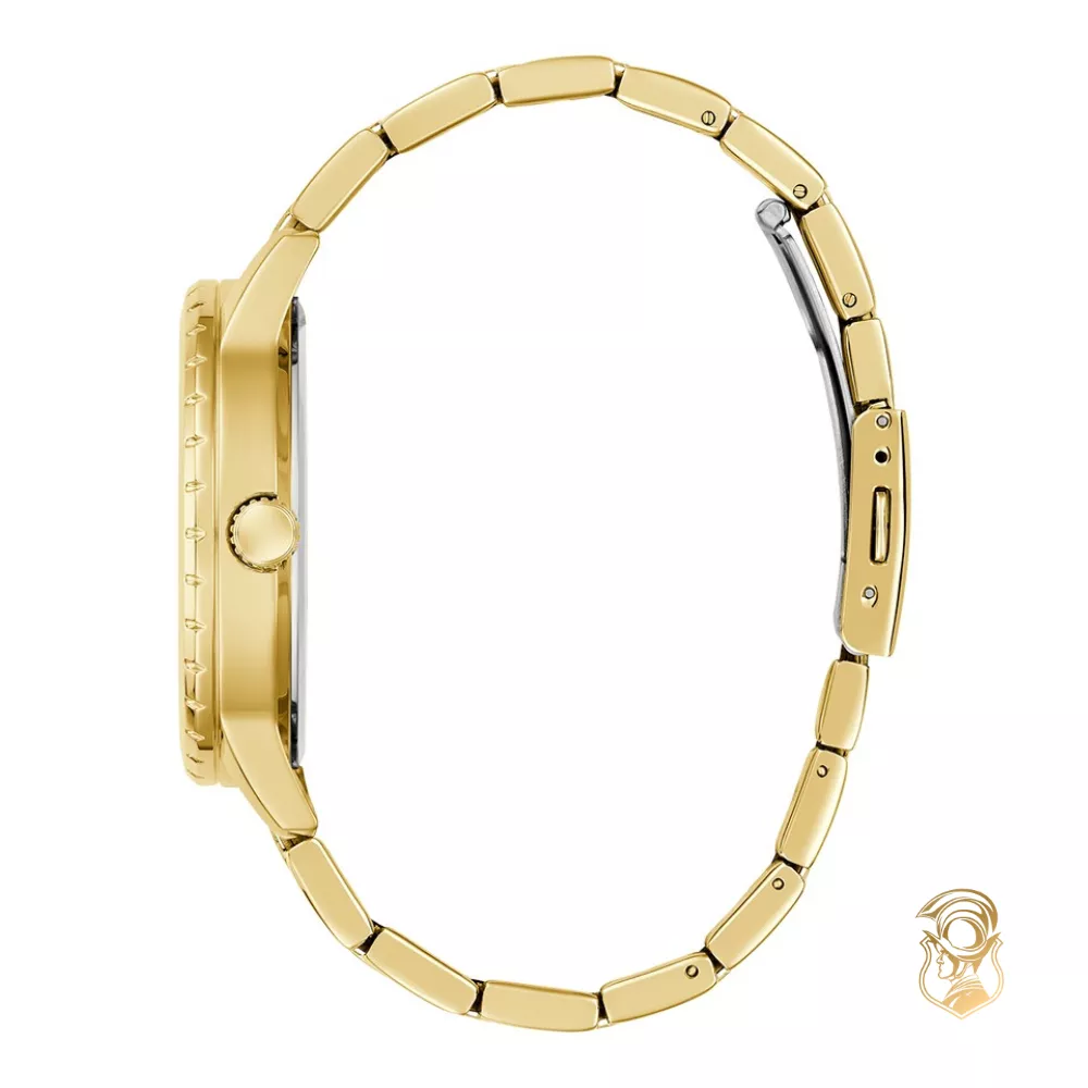 Guess Gold Tone Analog Watch 44mm