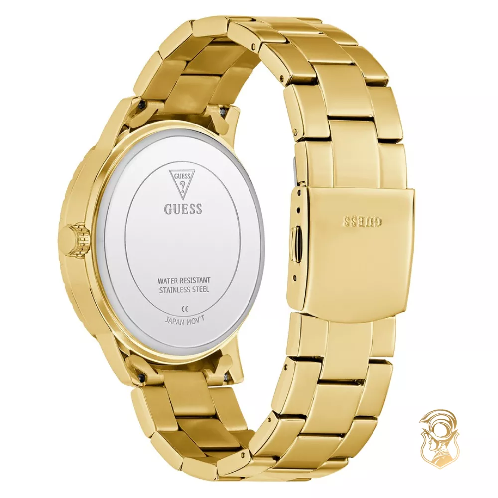 Guess Gold Tone Analog Watch 44mm