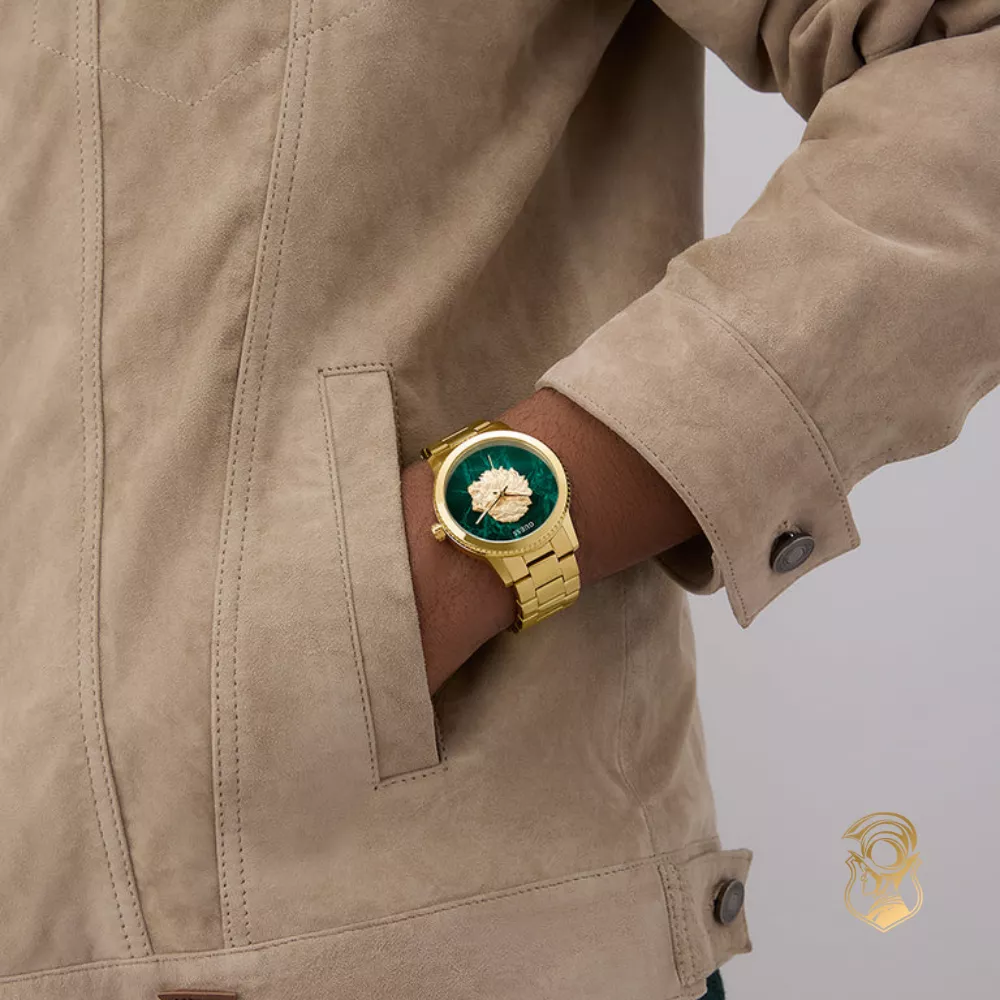 Guess Gold Tone Analog Watch 44mm