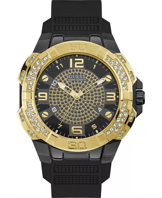 Guess Gold-Tone And Black 55mm