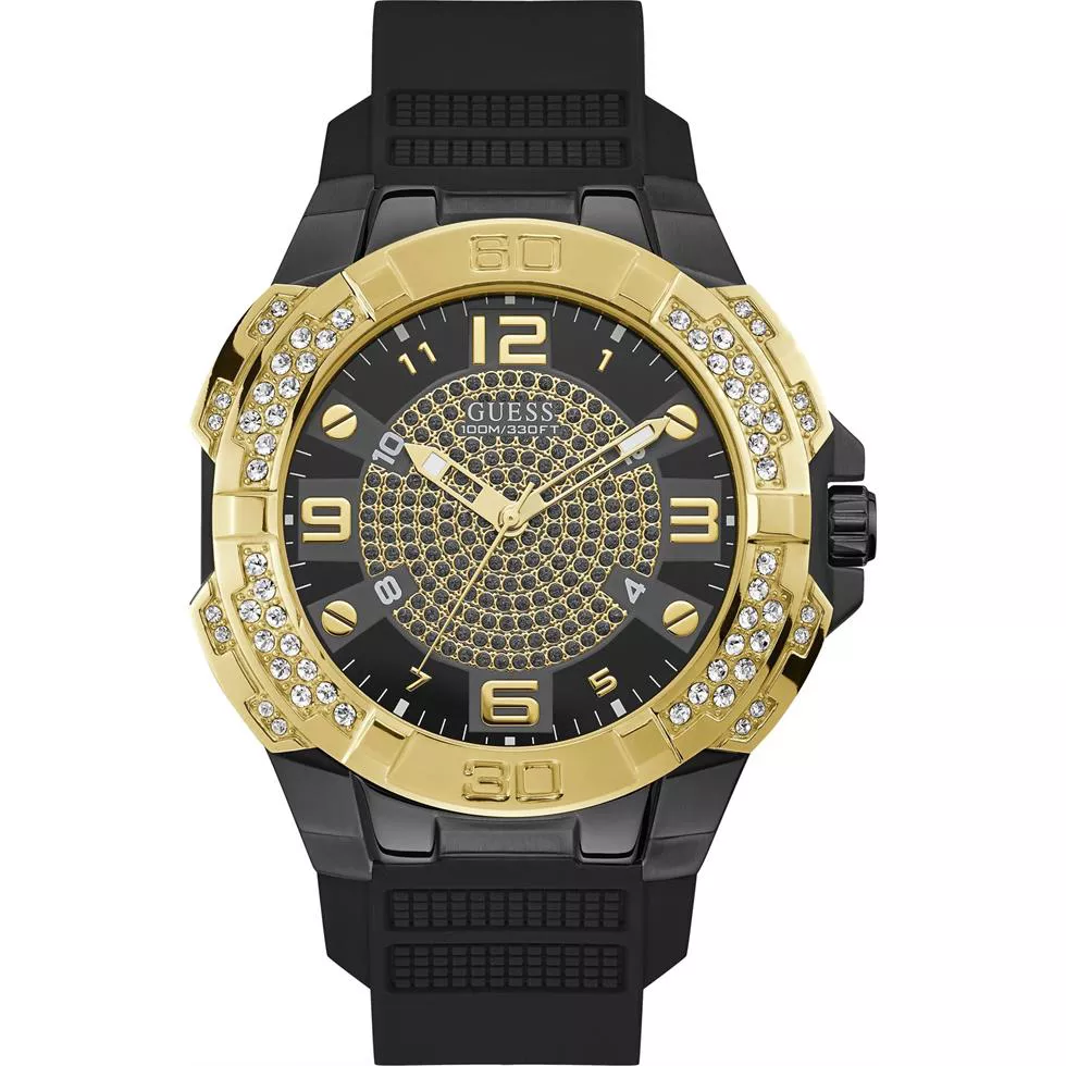 Guess Gold-Tone And Black 55mm