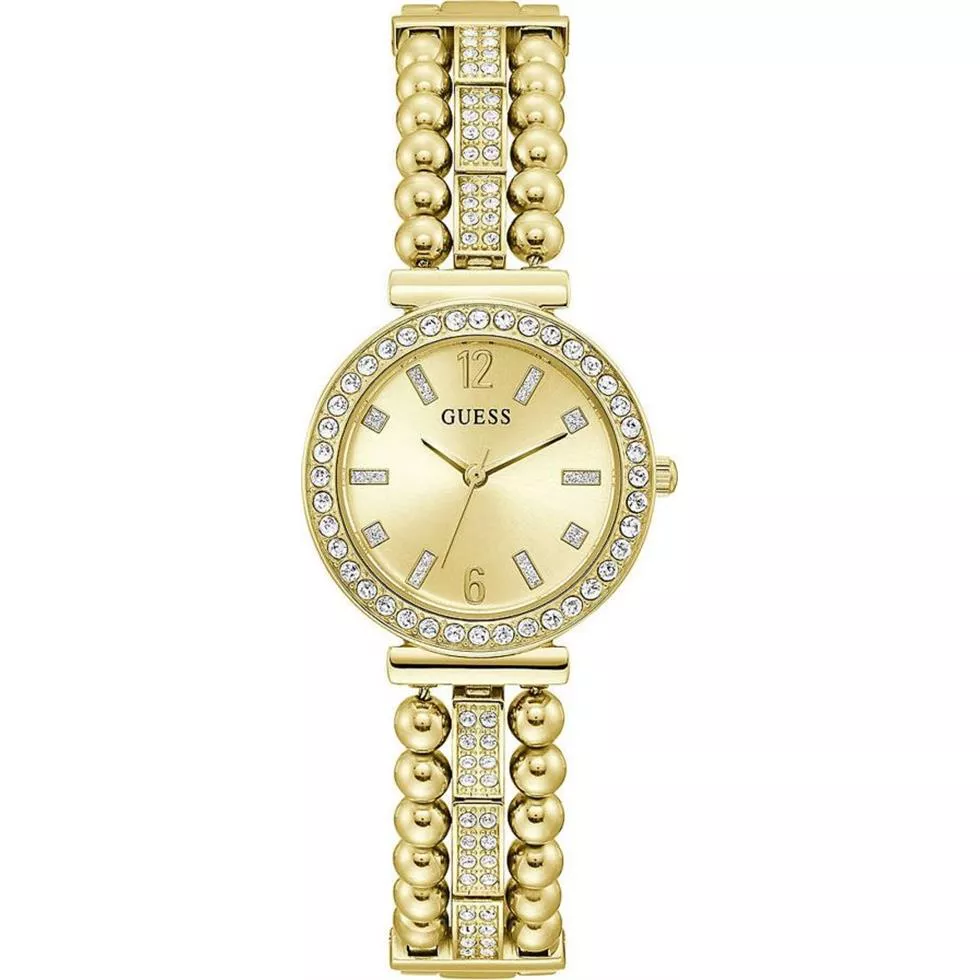 Guess Intricate Gold Tone Watch 30mm