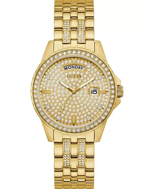 Guess Comet Gold Tone Watch 38mm