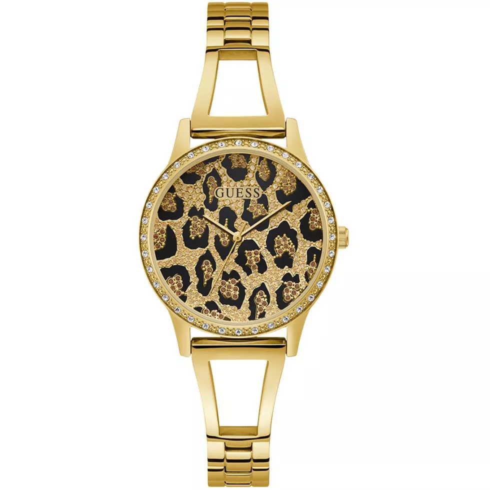 Guess Gold Tone Case Gold Tone Watch 34mm