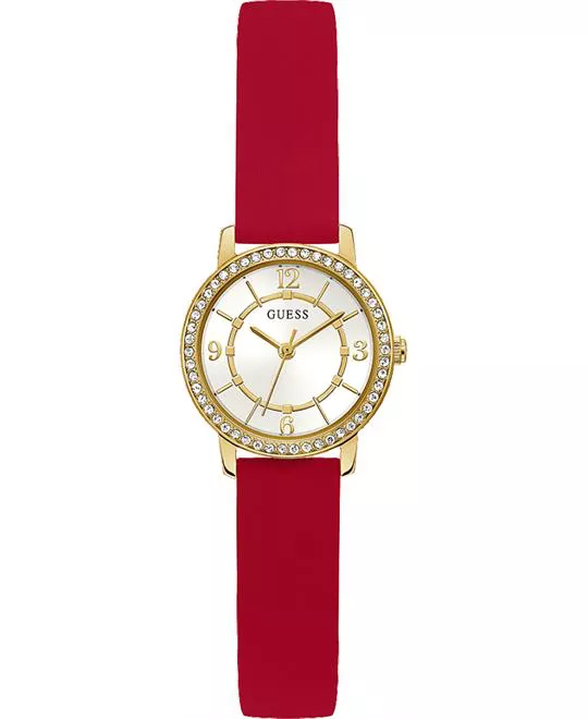 Guess Petite Red Tone Watch 25mm