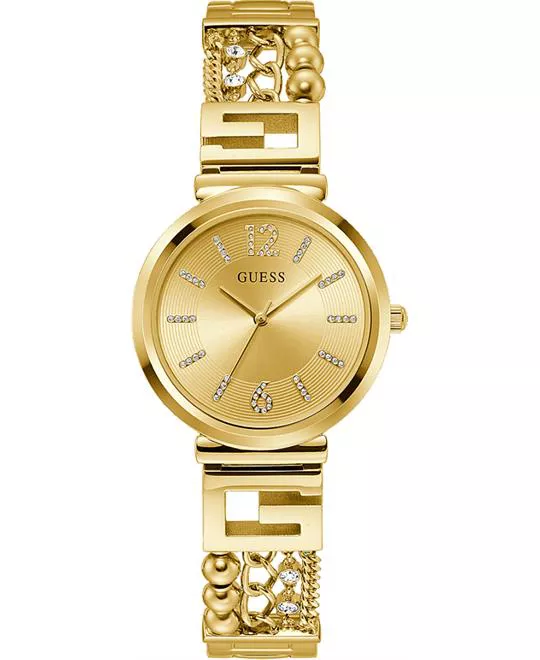 Guess Intricate Gold Tone Watch 32mm