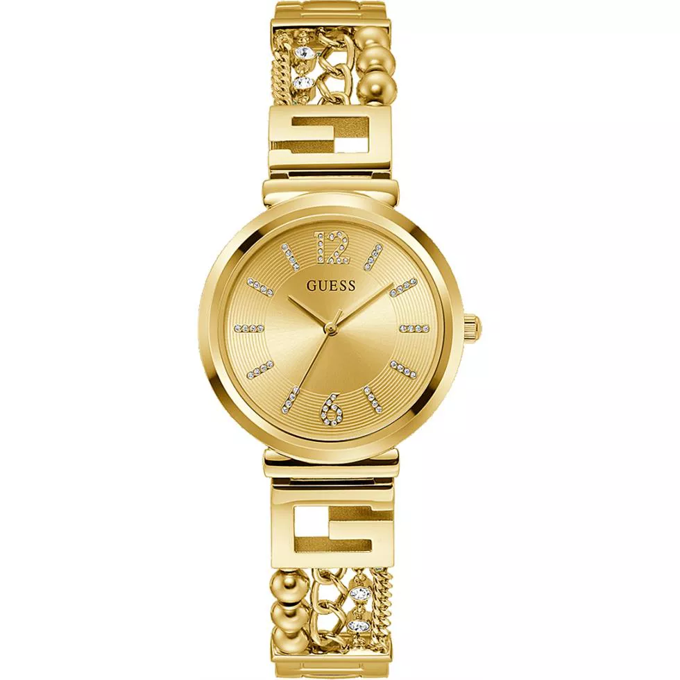 Guess Intricate Gold Tone Watch 32mm
