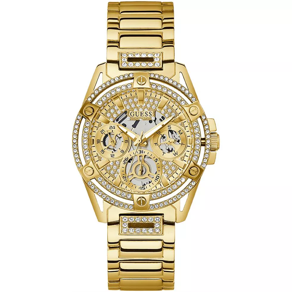 Guess Cut-thru Gold Tone Watch 40mm