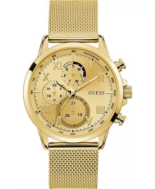 Guess Gold Tone Case Watch 44MM 