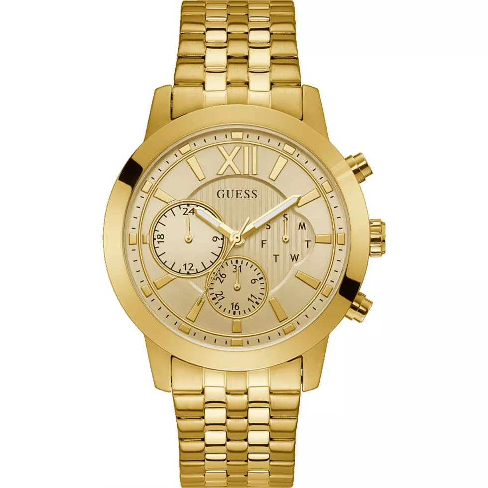 Guess Classic Gold Tone Watch 45Mmm