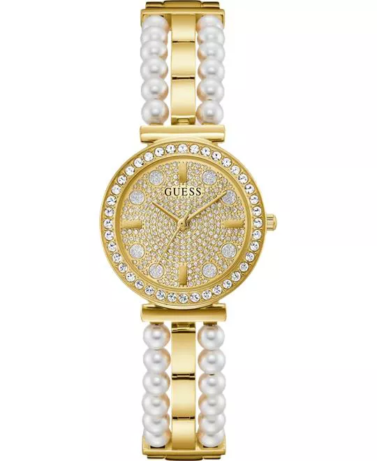 Guess Intricate Gold Tone Watch 30mm