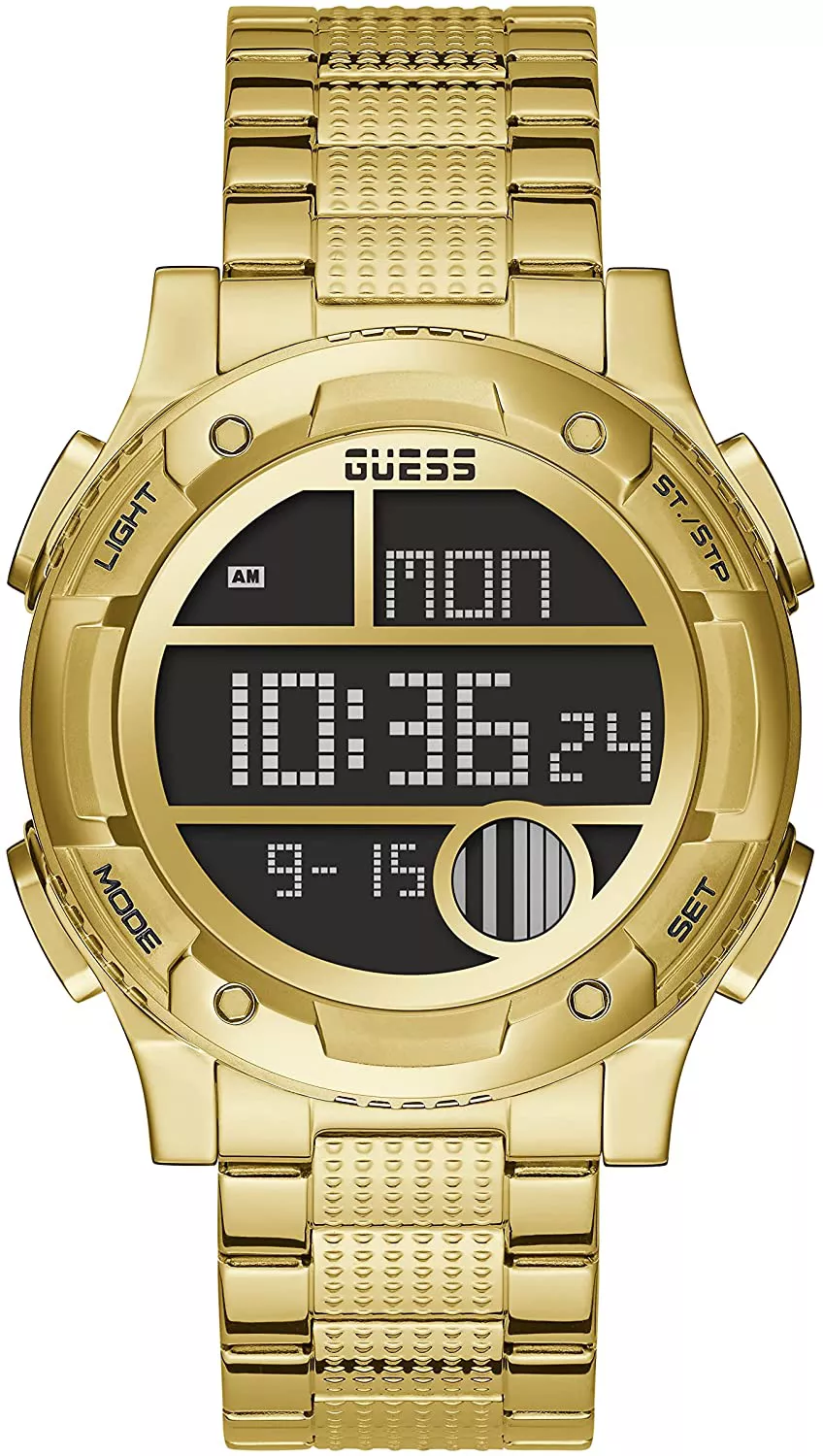 MSP: 98139 Guess Gold-Tone Digital Watch 44.5MM 7,906,000
