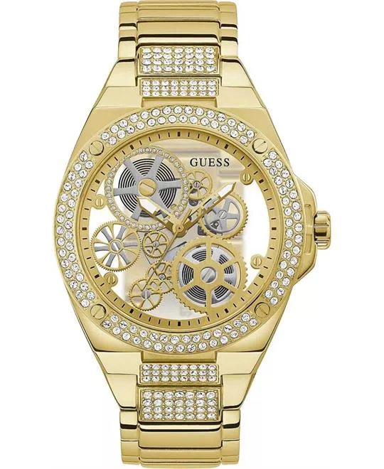 Guess Rigor Gold Tone Watch 45mm