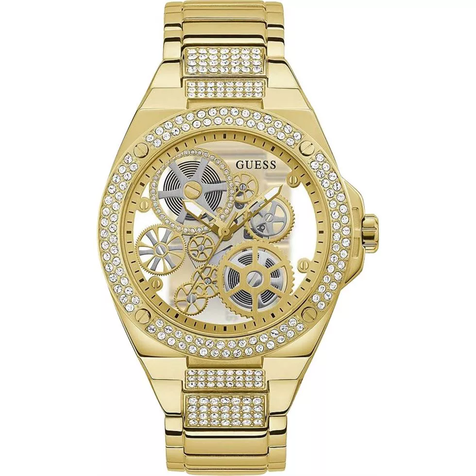 Guess Rigor Gold Tone Watch 45mm