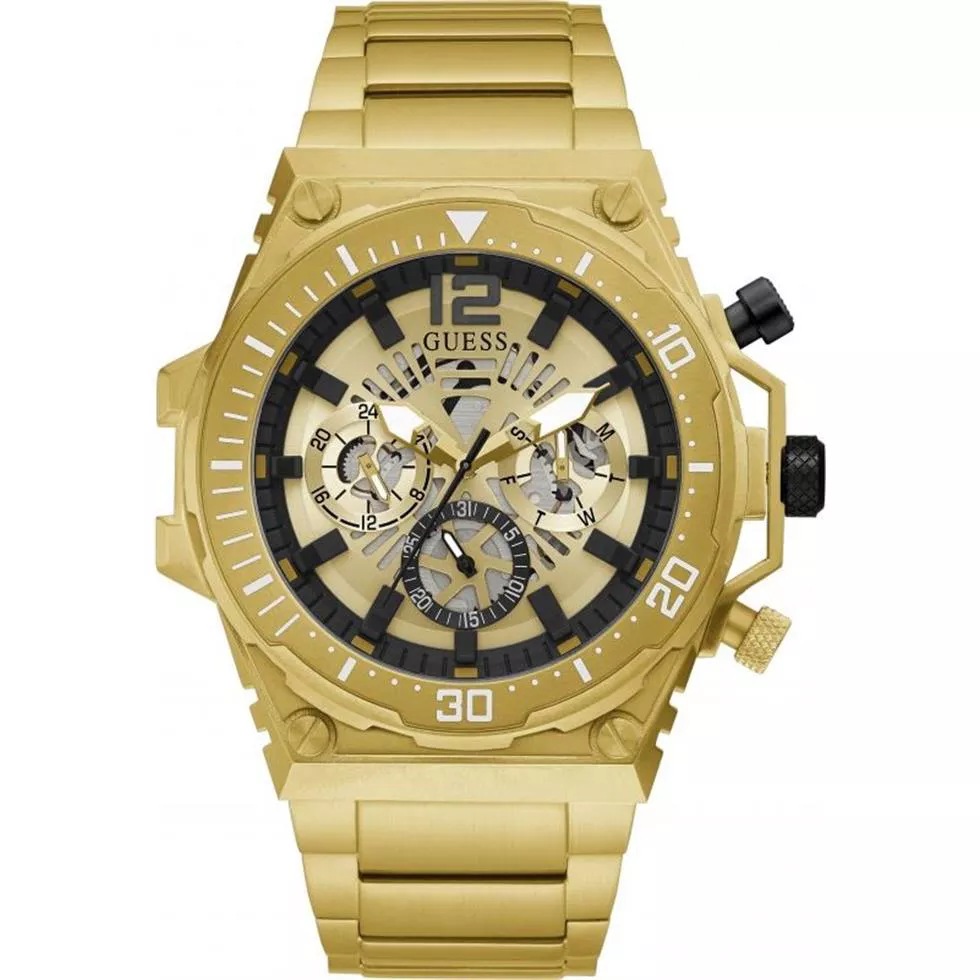 Guess Fusion Gold Tone Watch 48mm