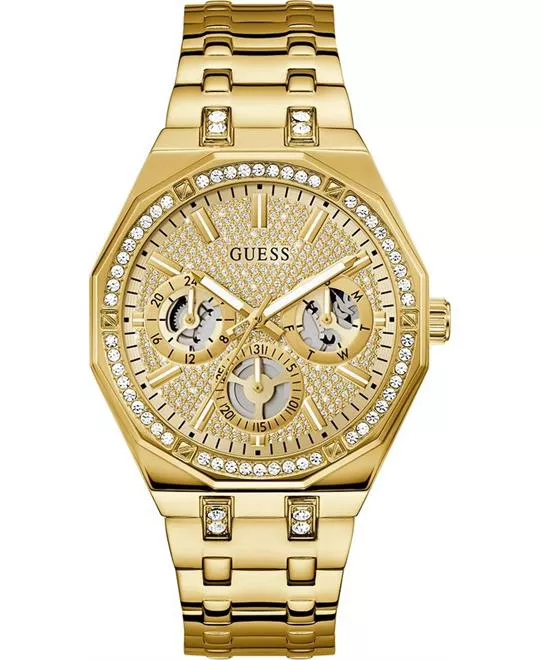 Guess Gold Tone Multi-function Watch 43mm