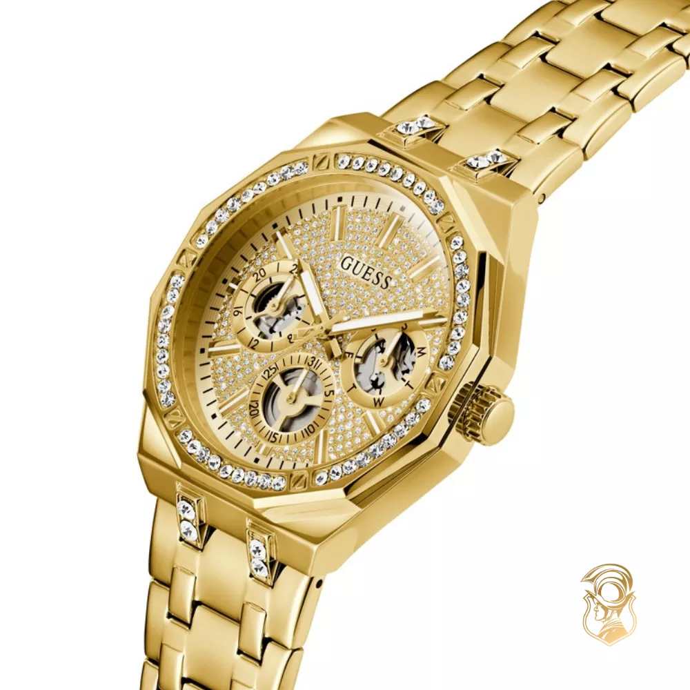 Guess Gold Tone Multi-function Watch 43mm