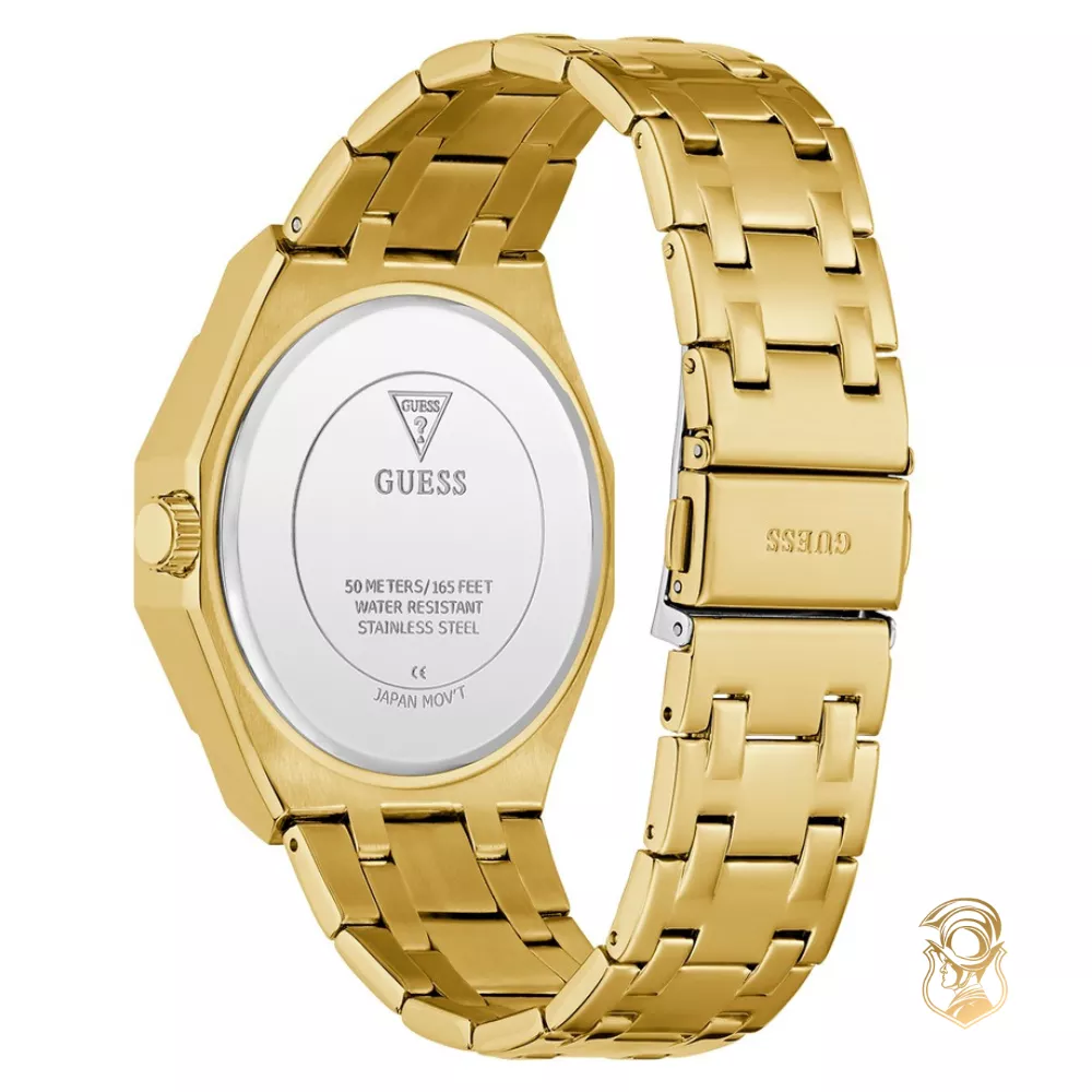 Guess Gold Tone Multi-function Watch 43mm
