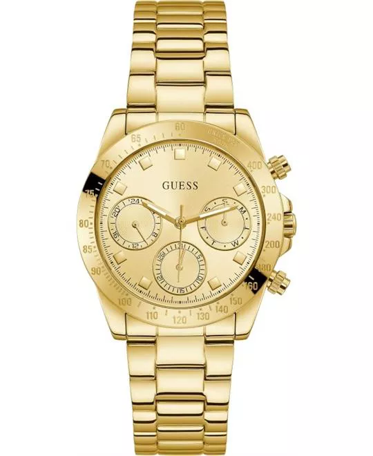 Guess Gold-Tone Multifunction Watch 38MM