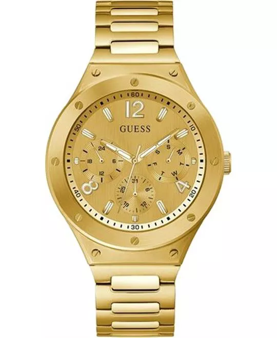 Guess Gold-Tone Multifunction Watch 44MM