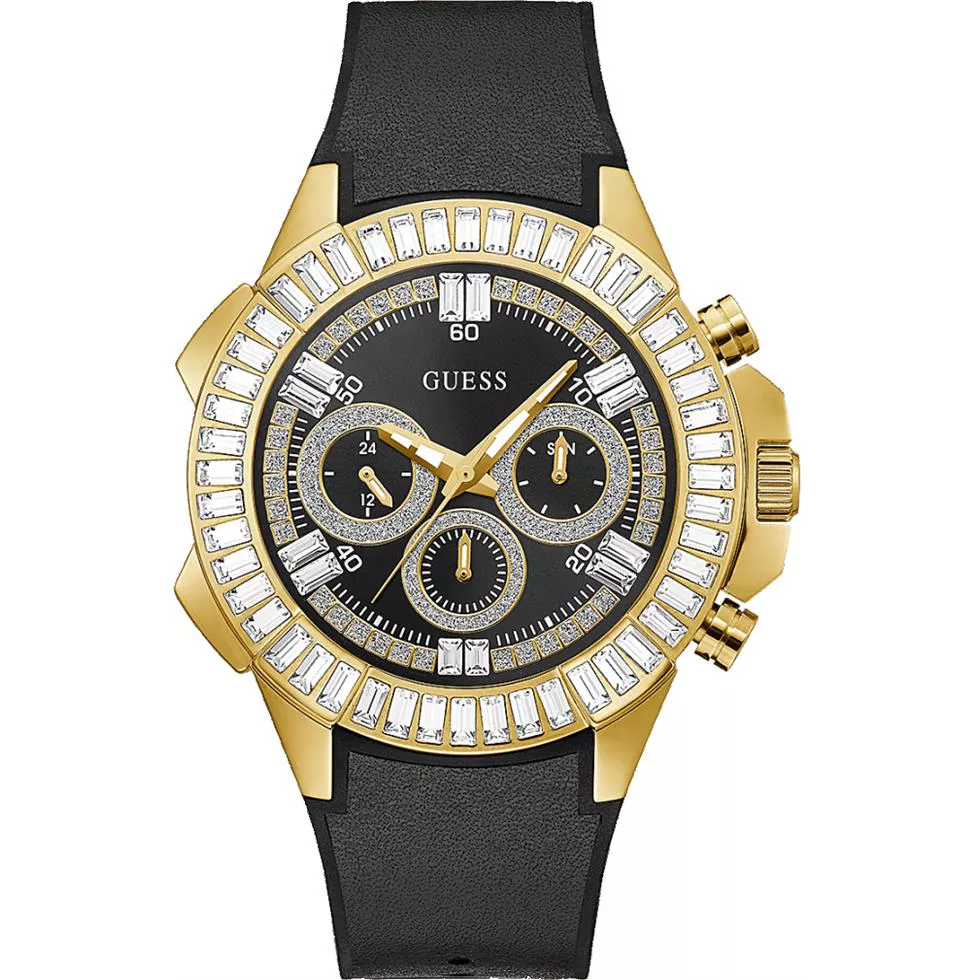 Guess Contender Gold Tone Watch 47mm
